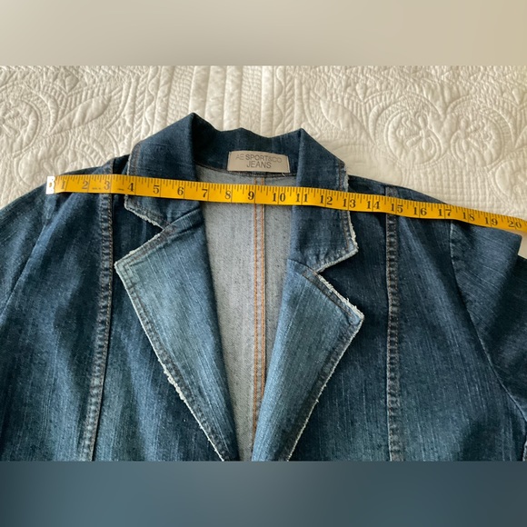 A.E. SPORT & CO. JEANS, CASUAL WEAR DEMIM JACKET, SIZE: 14 - Picture 7 of 12
